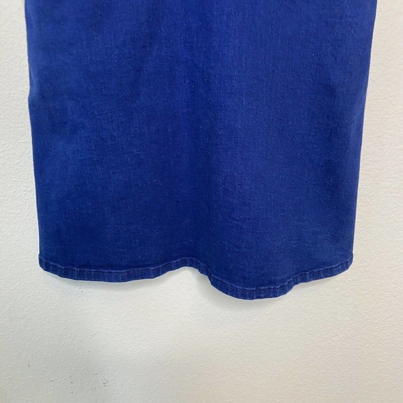 Oasis Denim Overall Pocketed Dress Sz 10 - Picture 6 of 10